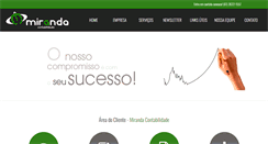 Desktop Screenshot of mirandacontabilidade.com