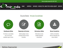 Tablet Screenshot of mirandacontabilidade.com